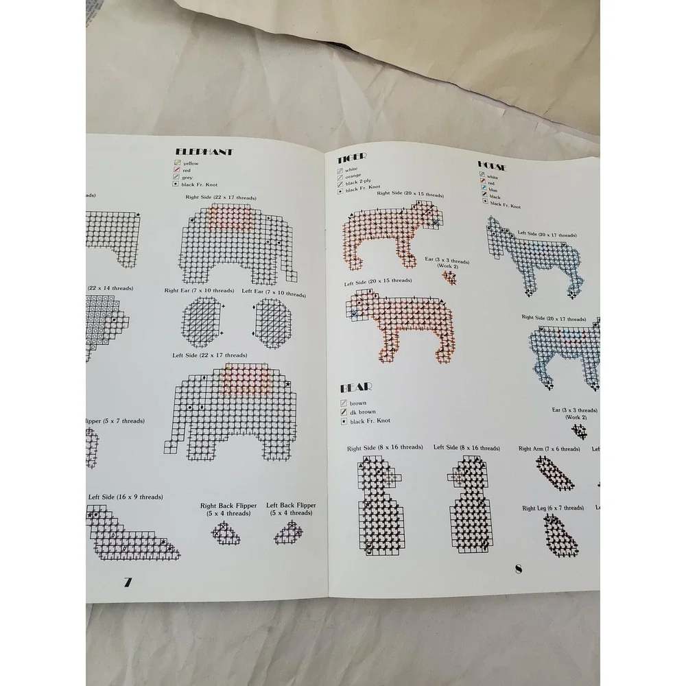 Leisure‎ Arts Under The Big Top In Plastic Canvas Leaflet 1241 Circus Patterns